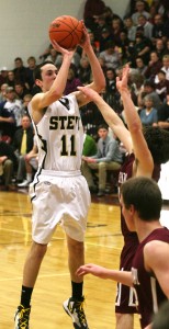 Stevensville's Austin Lords  hit a couple of key field goals early in the championship game against the Butte Central Maroons. Jean Schurman photo