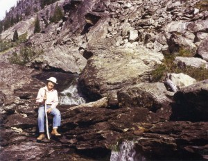Doris Milner in 1982 along the Upper Little West Fork of the Bitterroot.