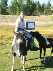 Although horses are her main interest, Elisa Plocher has benefited in many ways from her 4-H experience in Ravalli County. “Besides learning an awful lot about horses, I have learned to balance my budget, manage my time, and ultimately manage my life,” said Plocher.  