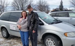 Dave and Heidi Hammermeister have opened a new taxi service in the valley called Huckleberry Express Taxi. Jean Schurman photo.