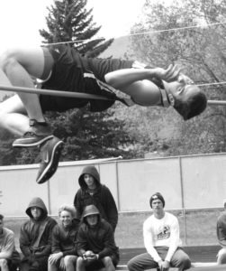 Connor Thorne of Florence cleared six feet in the high jump to win that event. Jean Schurman photo.