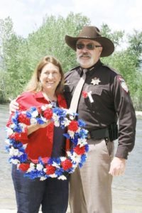 Sheriff Chris Hoffman is this year’s Grand Marshal of the Corvallis Memorial Day Parade. He is shown here with his wife Ginny at last year’s parade.  