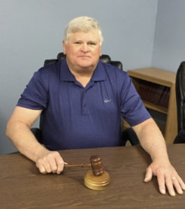 Newly appointed Mayor Jim Crews was sworn in last week and is ready to pound the gavel at the next Stevensville Town Council meeting. The Council meets regularly on the second and fourth Thursday of every month at Town Hall at 7 p.m.