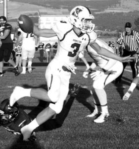 Freshman quarterback Carson Rostad can run with the ball as well as throw it. Jean Schurman photo.