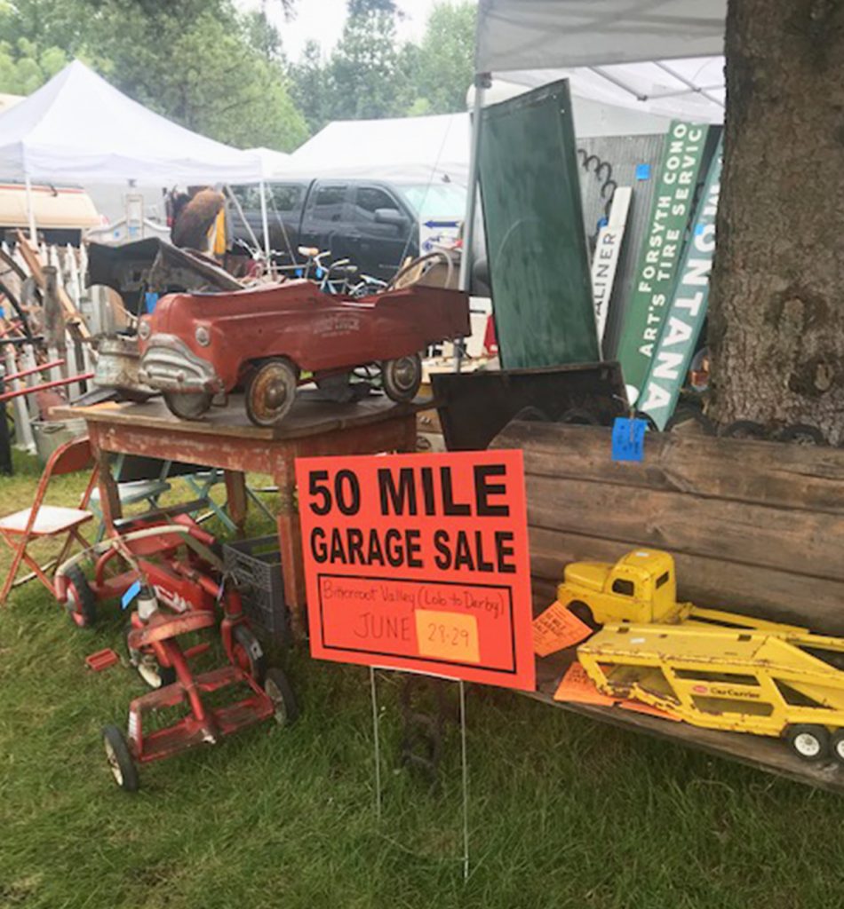 You shouldn't miss the Bitterroot's 50 Mile Garage Sale Bitterroot Star