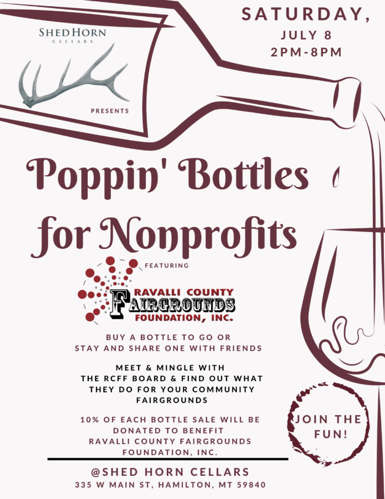 Poppin' Bottles for Nonprofits RCFF Bitterroot Star